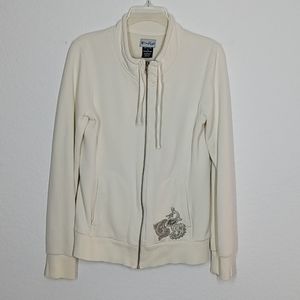 OAKLEY | Cream Zip Up Front Long Sleeve Jacket M